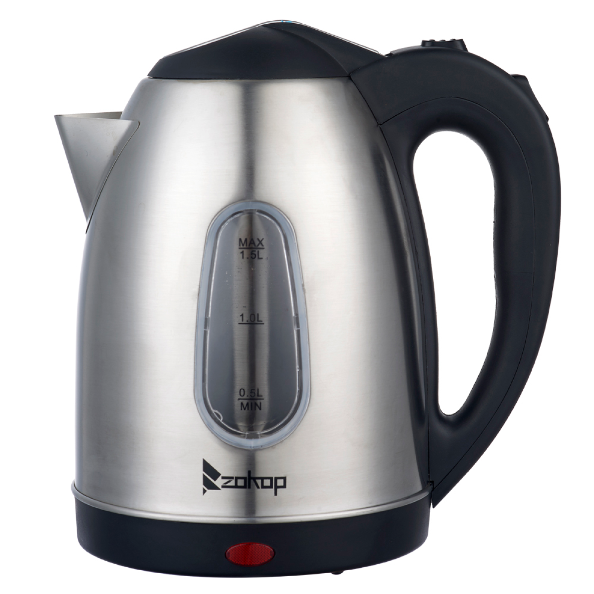 Stainless Steel Electric Kettle with Water Window, 1.5L, 2000W, 220V