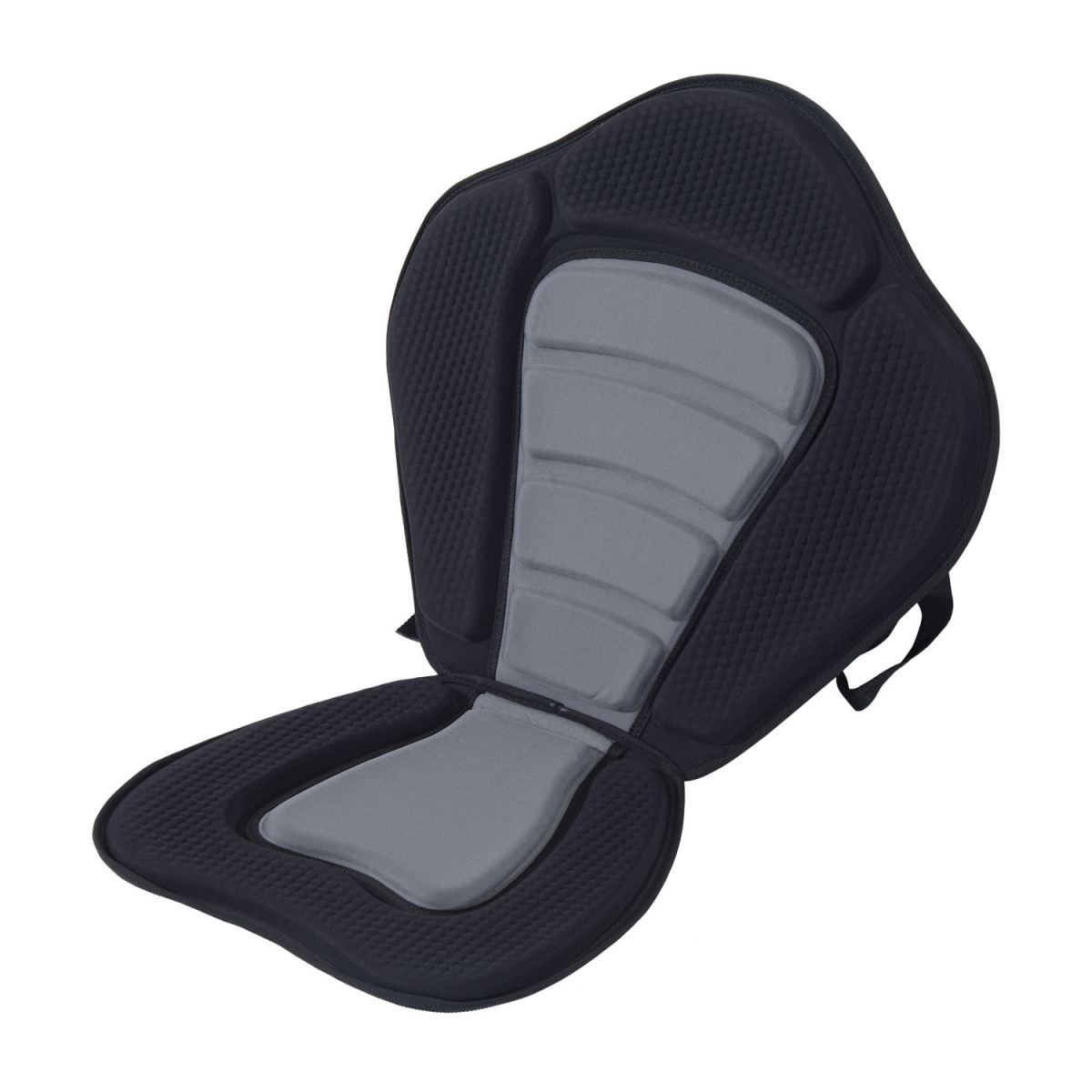 Universal Sit-On-Top Kayak Seat with Backrest, Detachable Fishing Boat Seat, Adjustable Tie-Down Straps