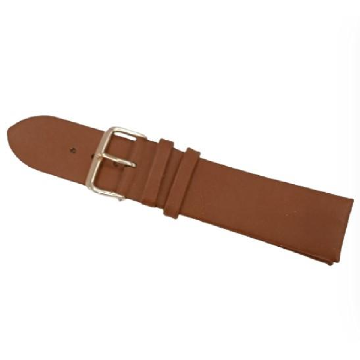 Genuine Brown Leather Watch Strap 22mm