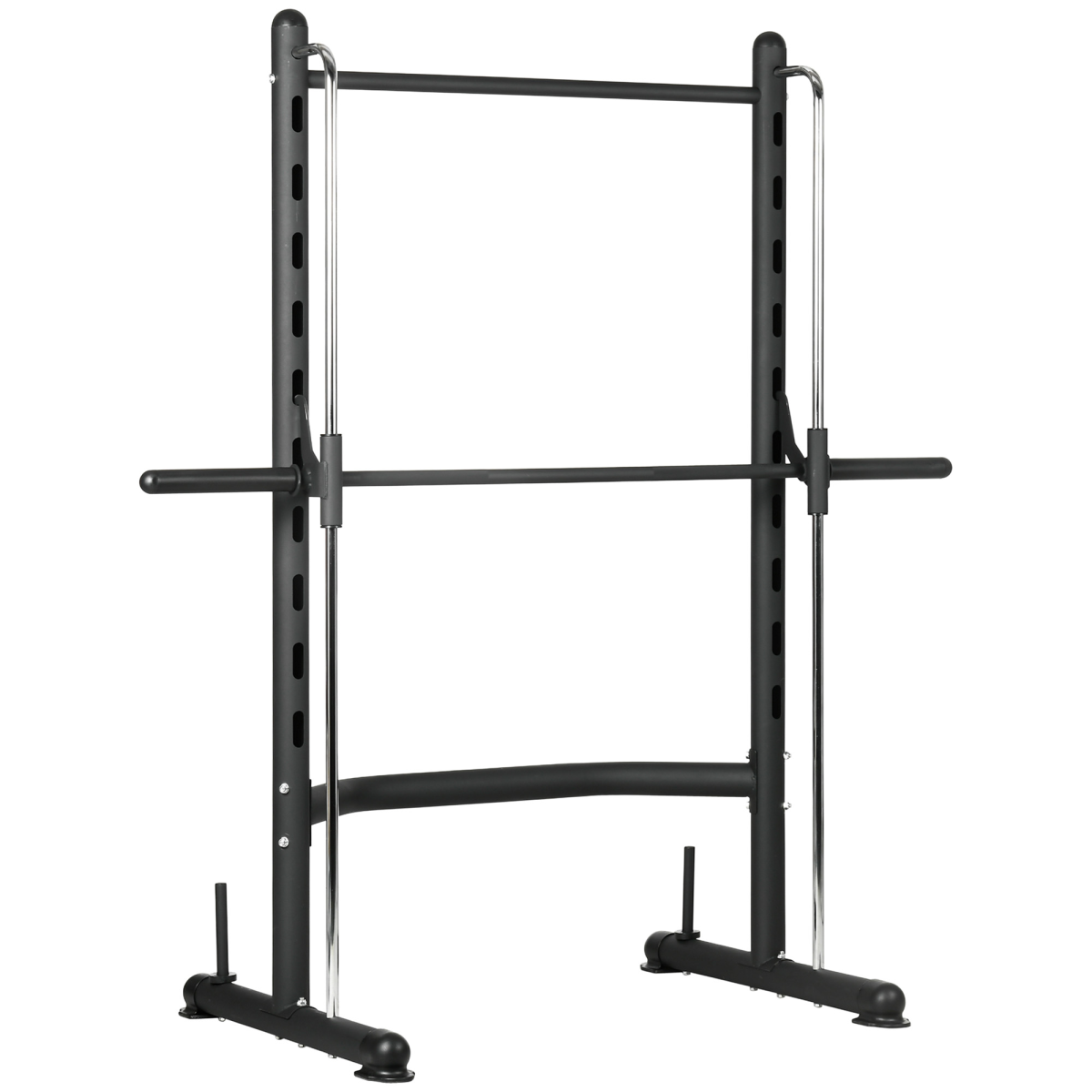 HOMCOM Adjustable Squat Rack with Pull-Up Bar & Barbell Bar