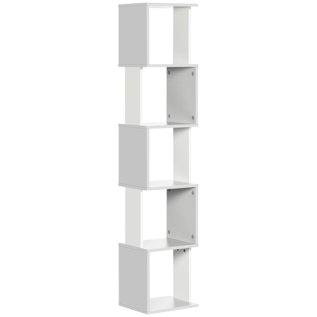HOMCOM 5-Tier Freestanding Bookshelf, Modern Bookcase Storage Shelving for Study, Bedroom, Living Room, Home Office