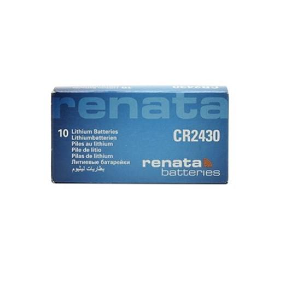 Renata CR2430 Lithium Watch Batteries, 10 Pack