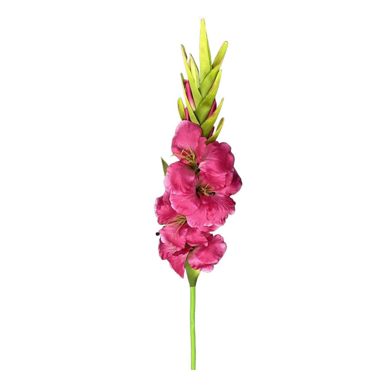 Pack of 6 Artificial Pink Gladioli Stems 115cm