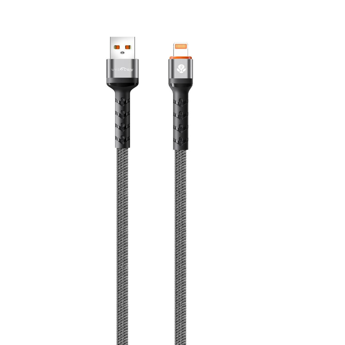 WYEFLOW SuperStrand Braided USB-A to 8-Pin Charging & Data Cable 1m