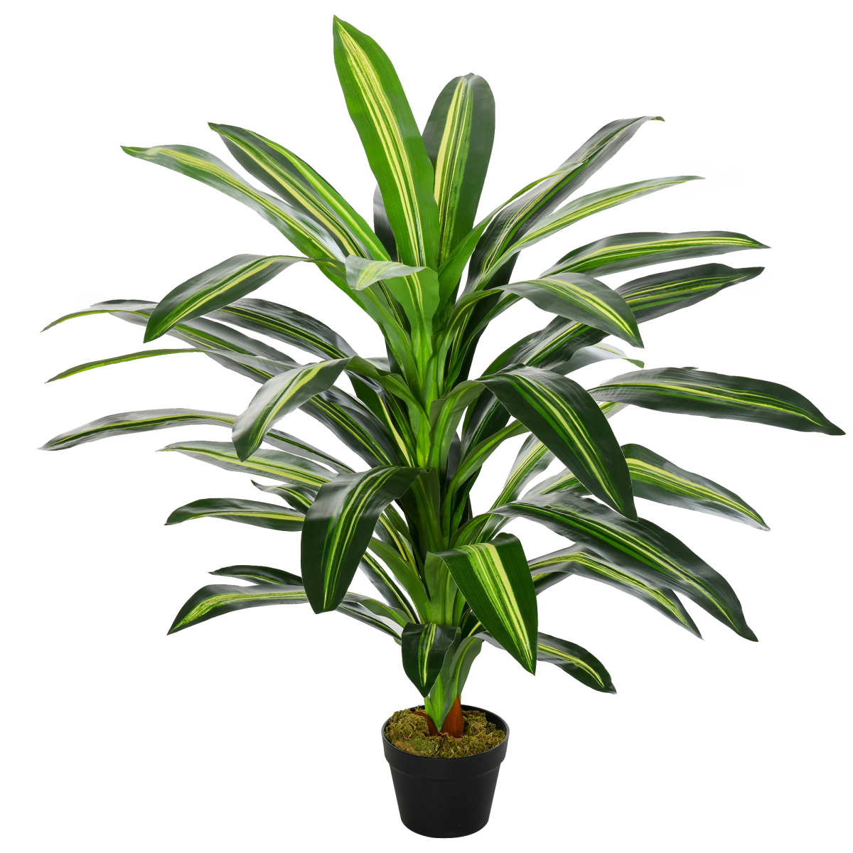 110cm Artificial Dracaena Tree Decorative Plant with 40 Leaves