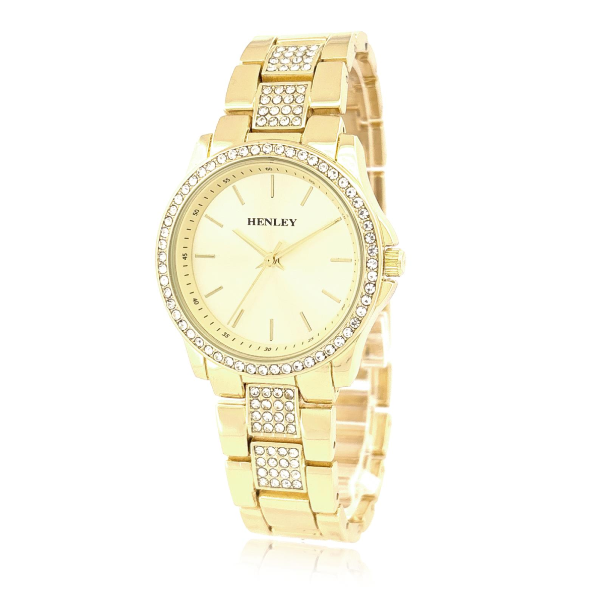 Henley Ladies Fashion Watch Gold Dial Gold Bracelet H07342