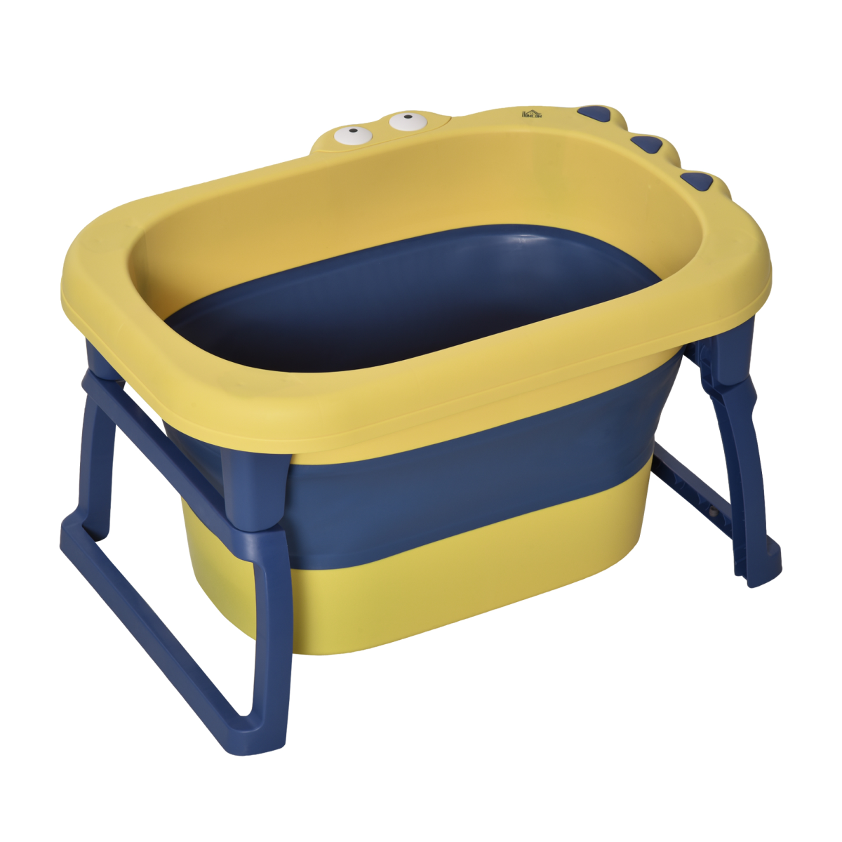 2-in-1 Foldable Baby Bathtub with Stool for Newborns, Infants and Toddlers