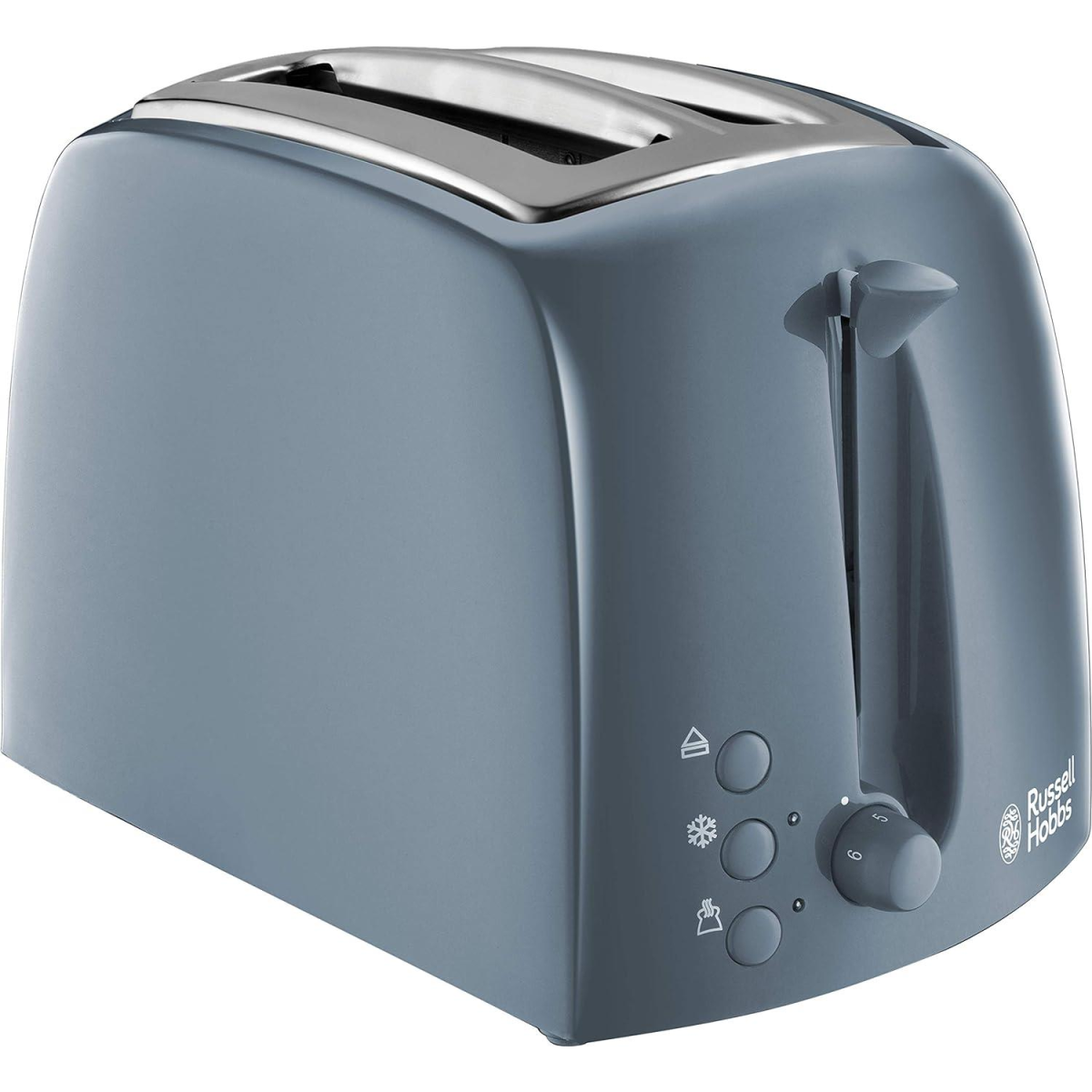 Russell Hobbs Textures 2-Slice Toaster 850 W, Grey 21644