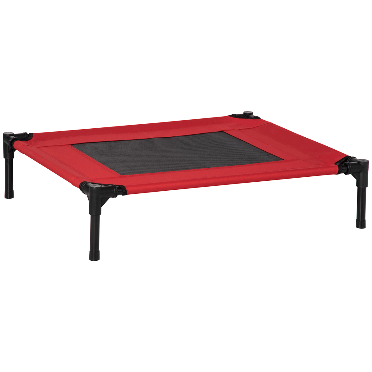 Elevated Pet Bed for Dogs and Cats, Portable Folding Cot, Powder Coated Metal Frame, Texteline Fabric, Indoor and Outdoor Use