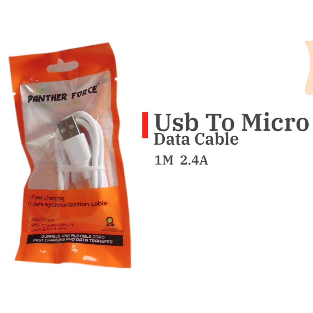 Panther Force 1M USB to Micro Cable