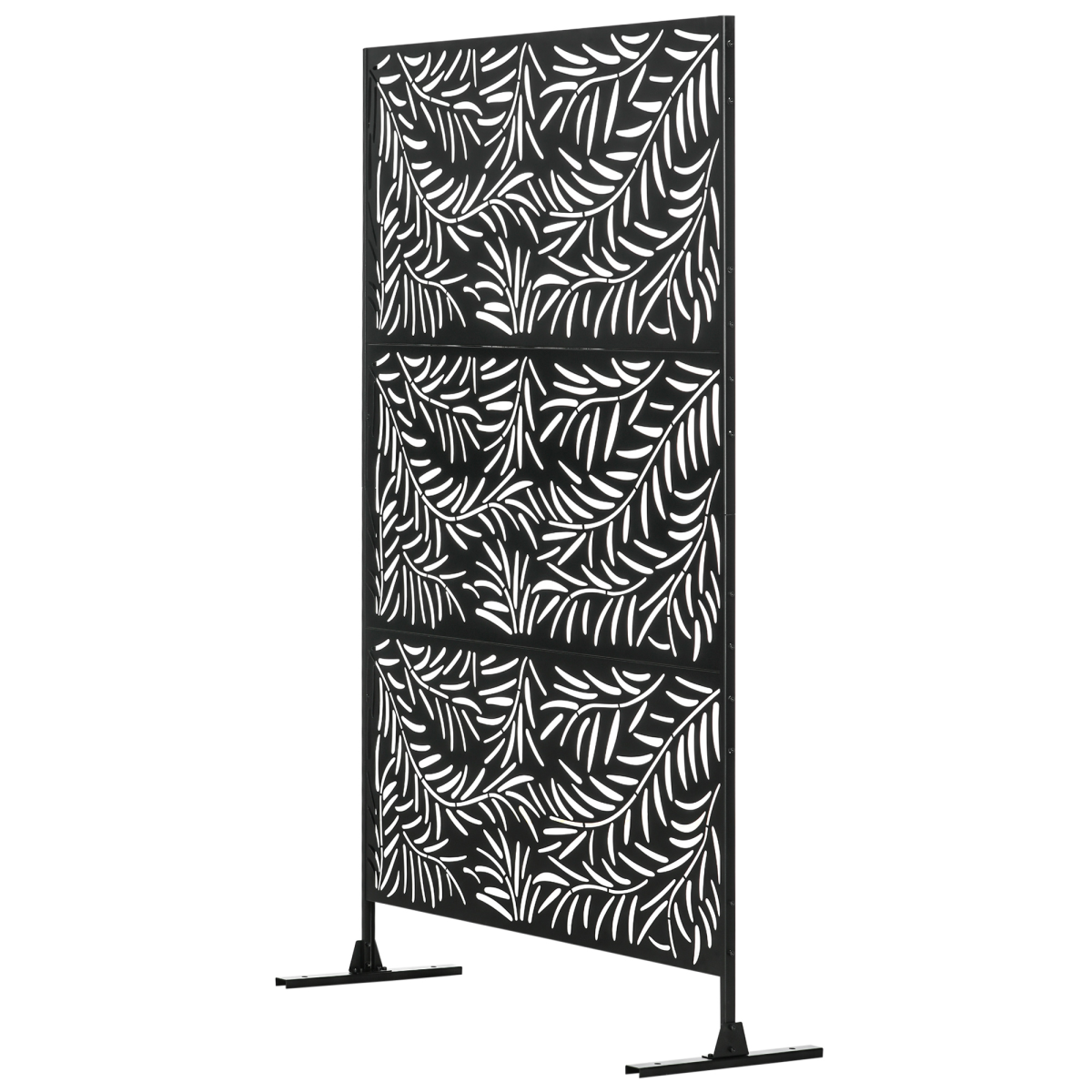 Outsunny 6.5FT Outdoor Privacy Screen Panel with Stand & Stakes