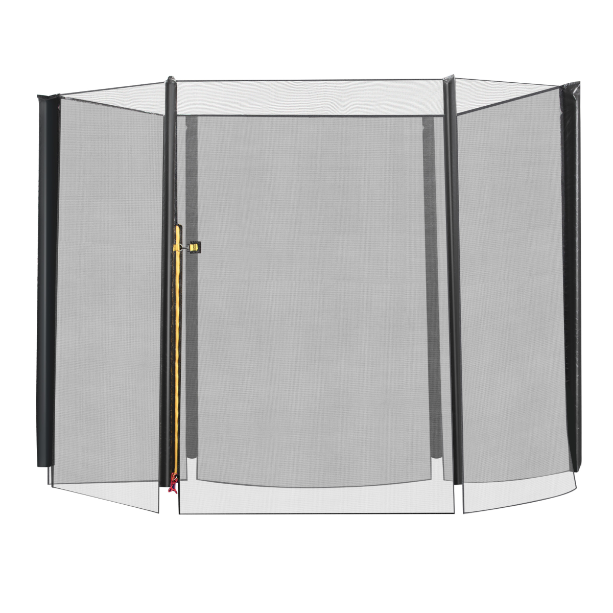 8FT Round Trampoline Replacement Enclosure Net Safety Fence with Zipper Door for 244cm Trampolines