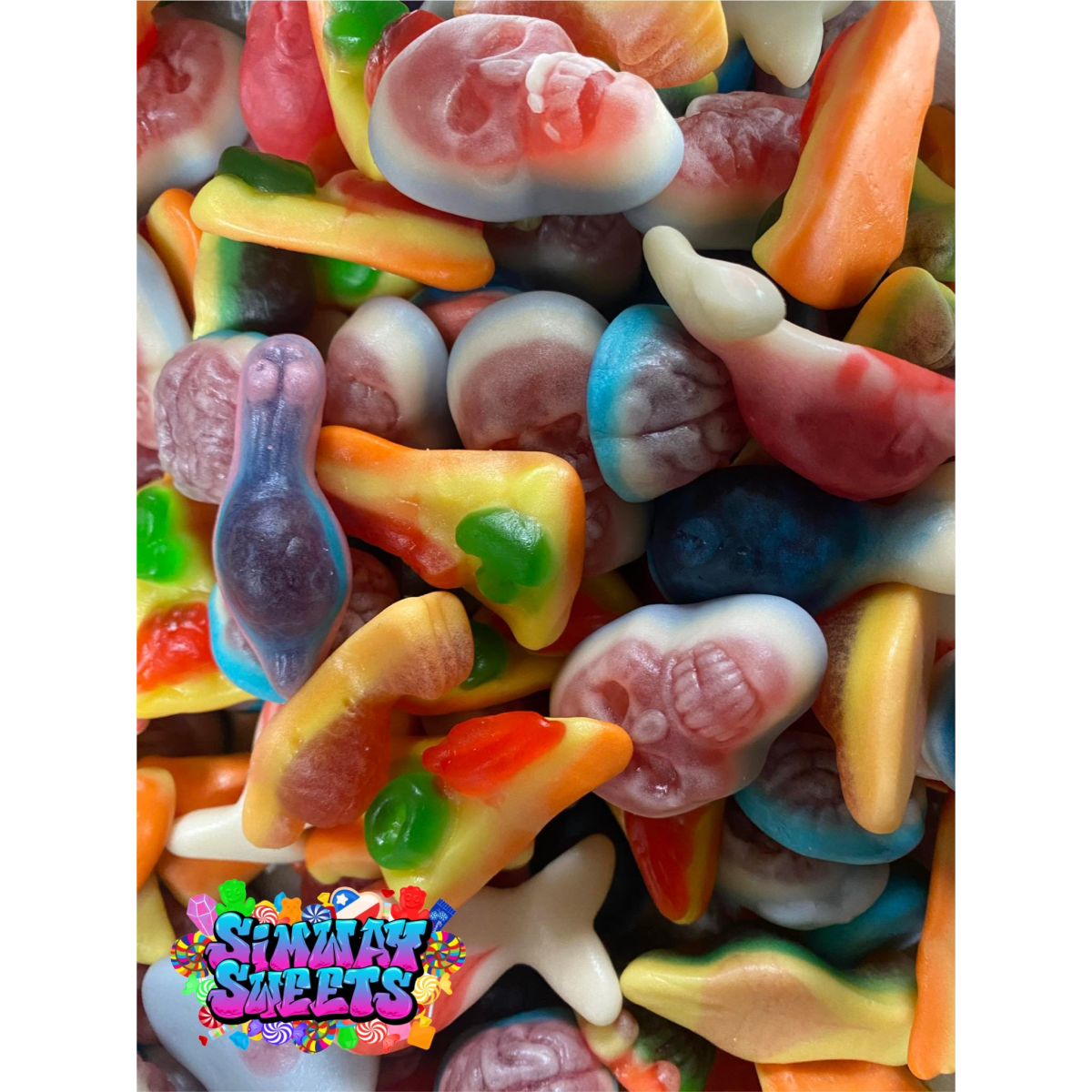 1KG Pick ’n’ Mix Jelly Filled Sweets Resealable Pouch