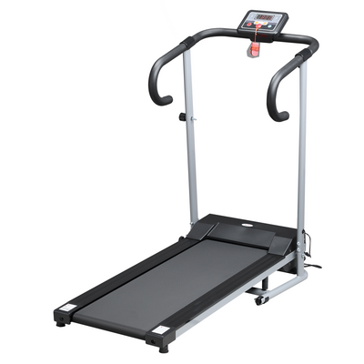 1.25HP Foldable Electric Treadmill with LCD, 10km/h, Safety Stop