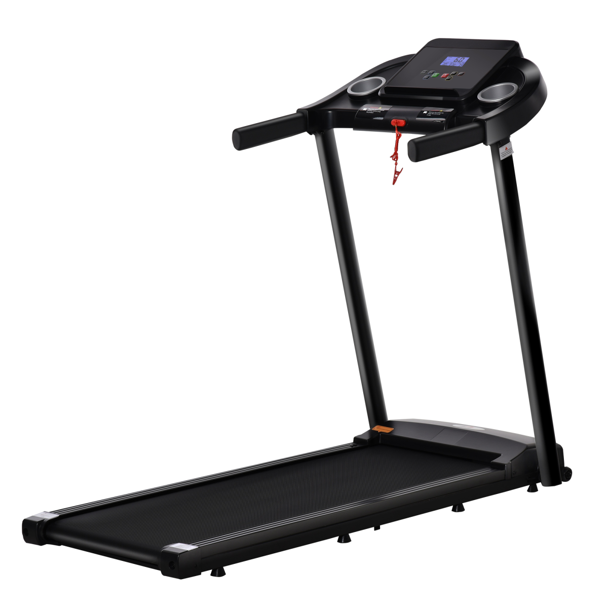 1.5HP Electric Motorised Treadmill with LED Display and 12 Preset Modes, Home Running Machine, Portable Walking Treadmill, 100kg Max Load