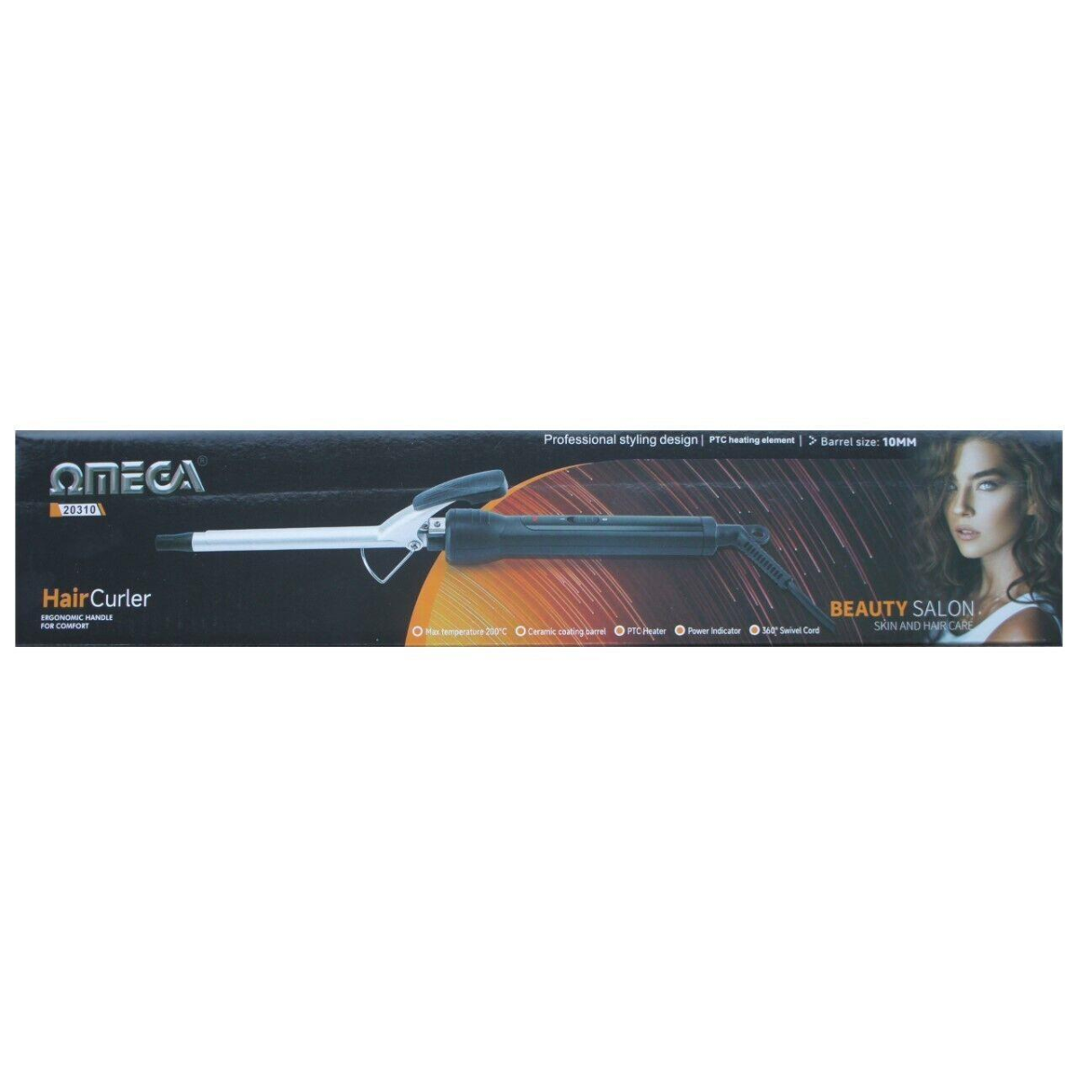 Omega Hair Curler| Barrel size 10mm