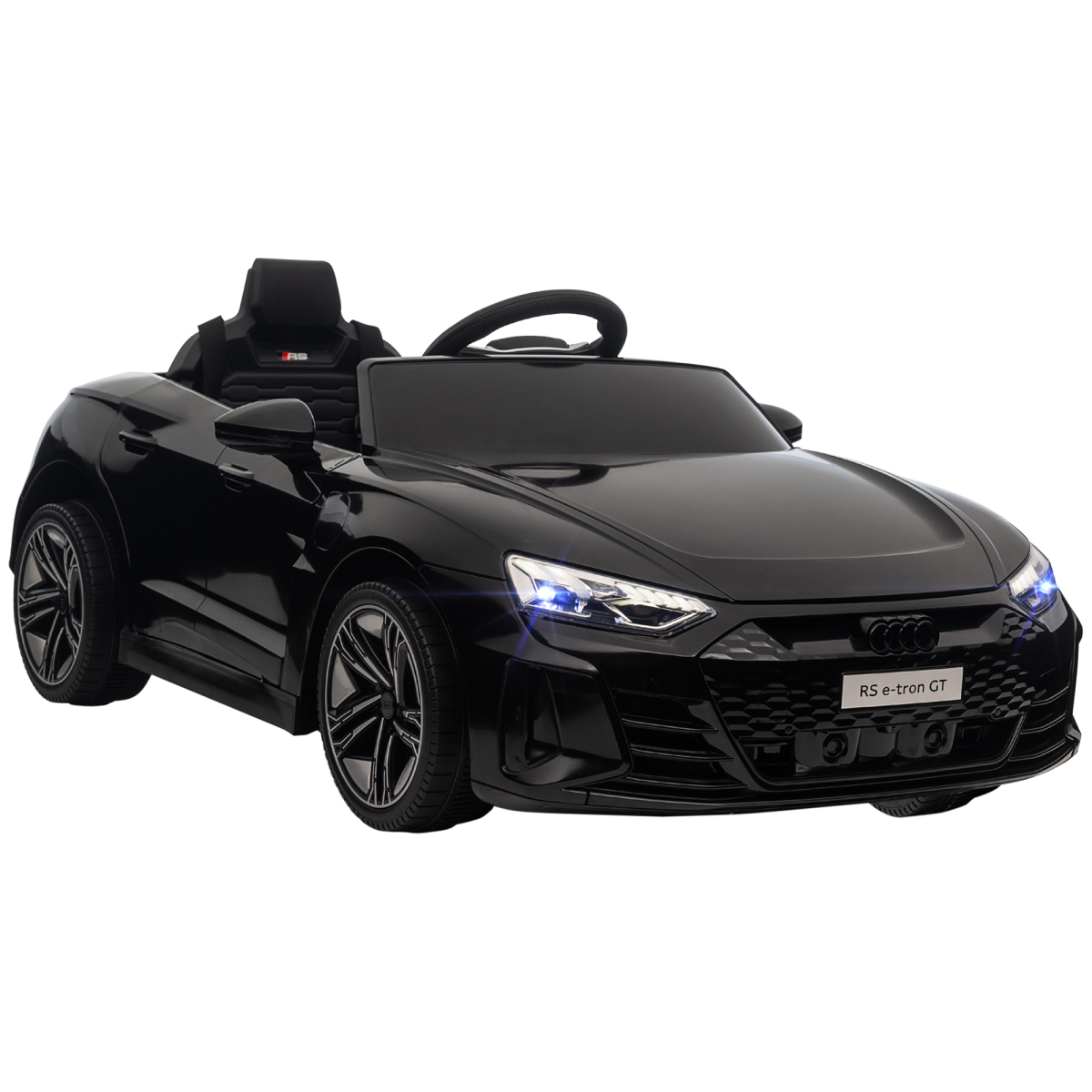 HOMCOM Audi RS e-tron GT 12V Kids Electric Ride-On Car with Remote, Black