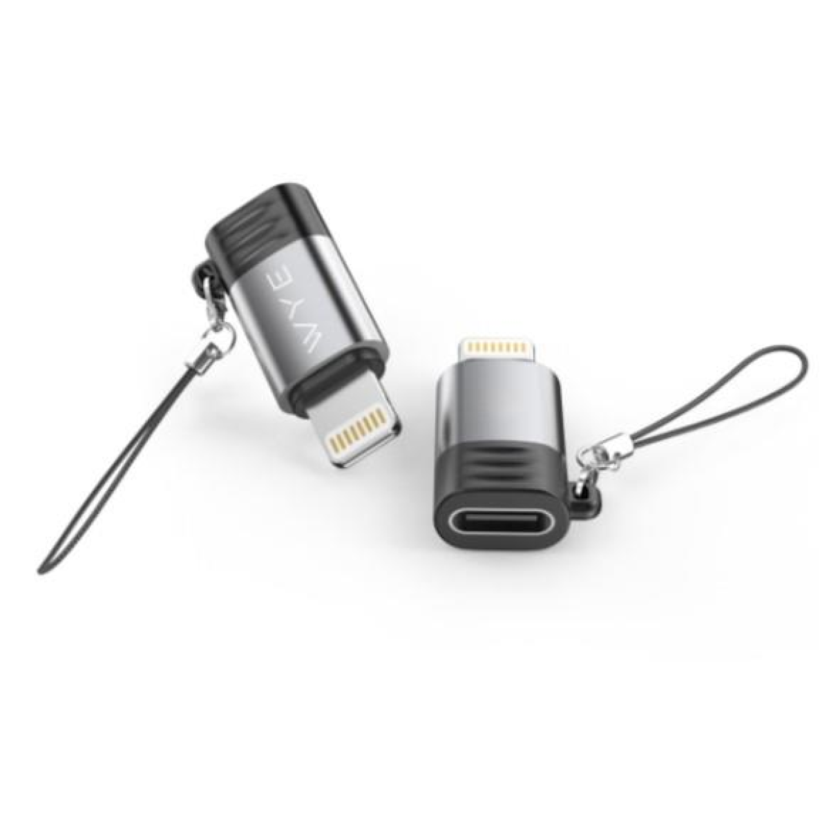 WYEFLOW 8-Pin to USB-C Mini Adapter with Data Transfer and Plug and Play