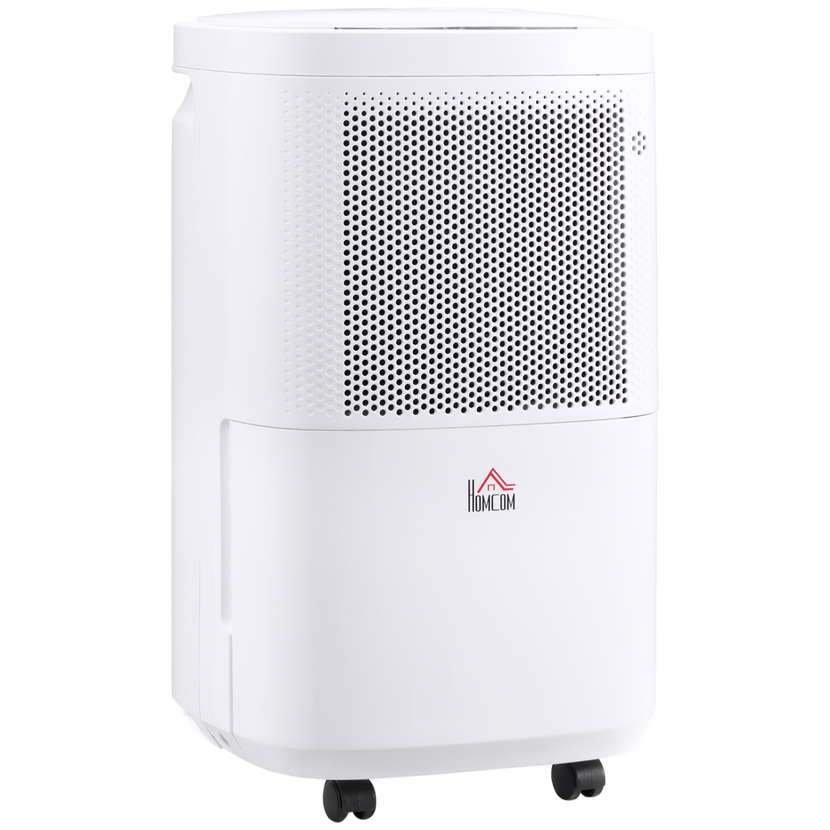 HOMCOM 10L/Day Portable Quiet Dehumidifier, 2.2L Tank, 2 Speeds, 4 Modes, 24H Timer, Home Laundry Room Moisture Removal
