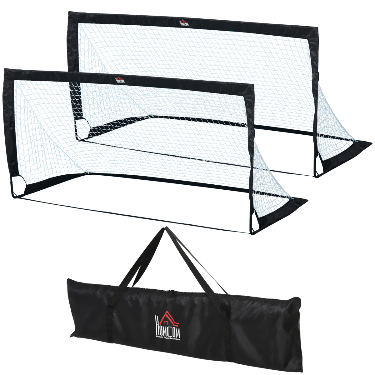 Folding Outdoor Football Goal with Steel Frame, All-Weather PE Net, 6' x 3