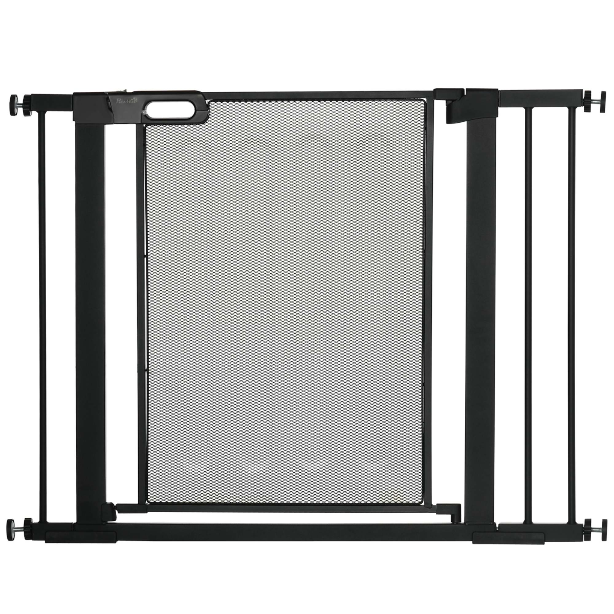 Pressure Fit Safety Gate for Doors, Auto-Close Dog Gate, Adjustable 75-103 cm, Black