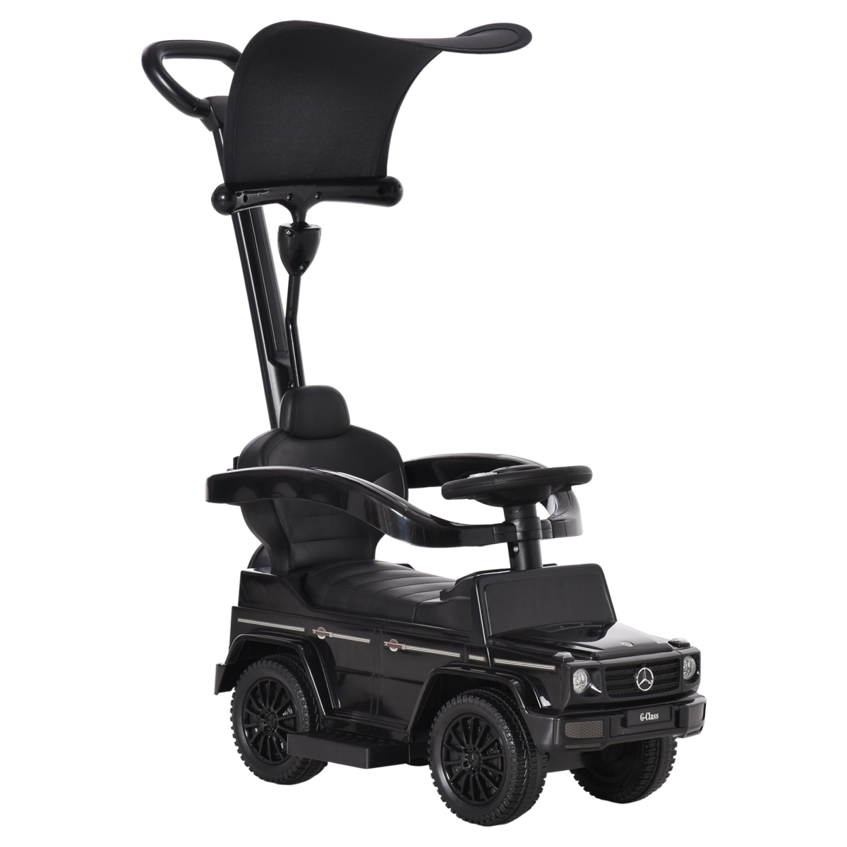 Officially Licensed Mercedes Benz G350 Ride-On Sliding Car for Kids with Canopy and Under-Seat Storage