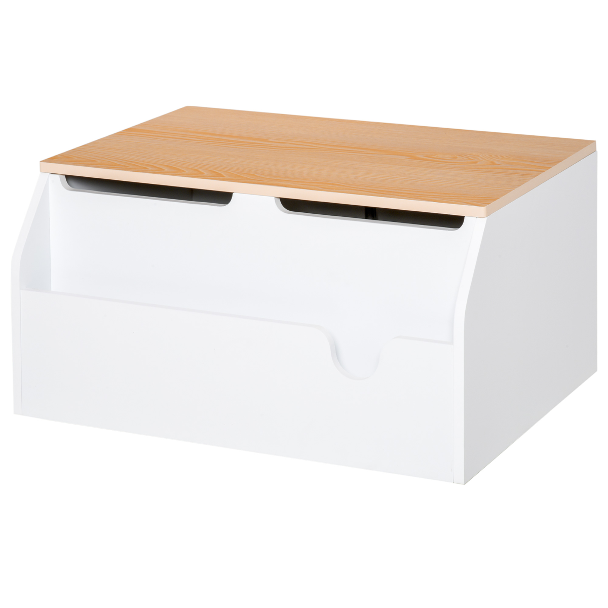 Kids Storage Chest with Book Slot, White