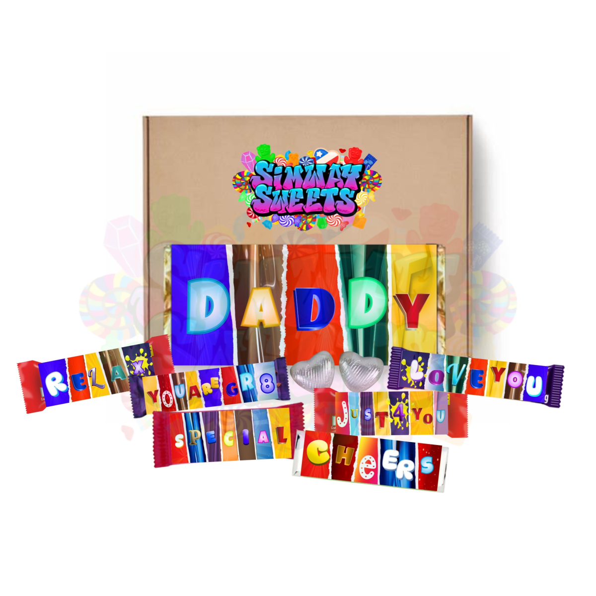Fun Father’s Day Novelty Chocolate Wrapper Gift Box - Daddy Treats (HTML)