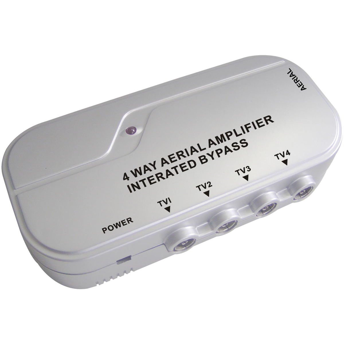 Electrovision 4-Way Coaxial Signal Booster with 4G Filter