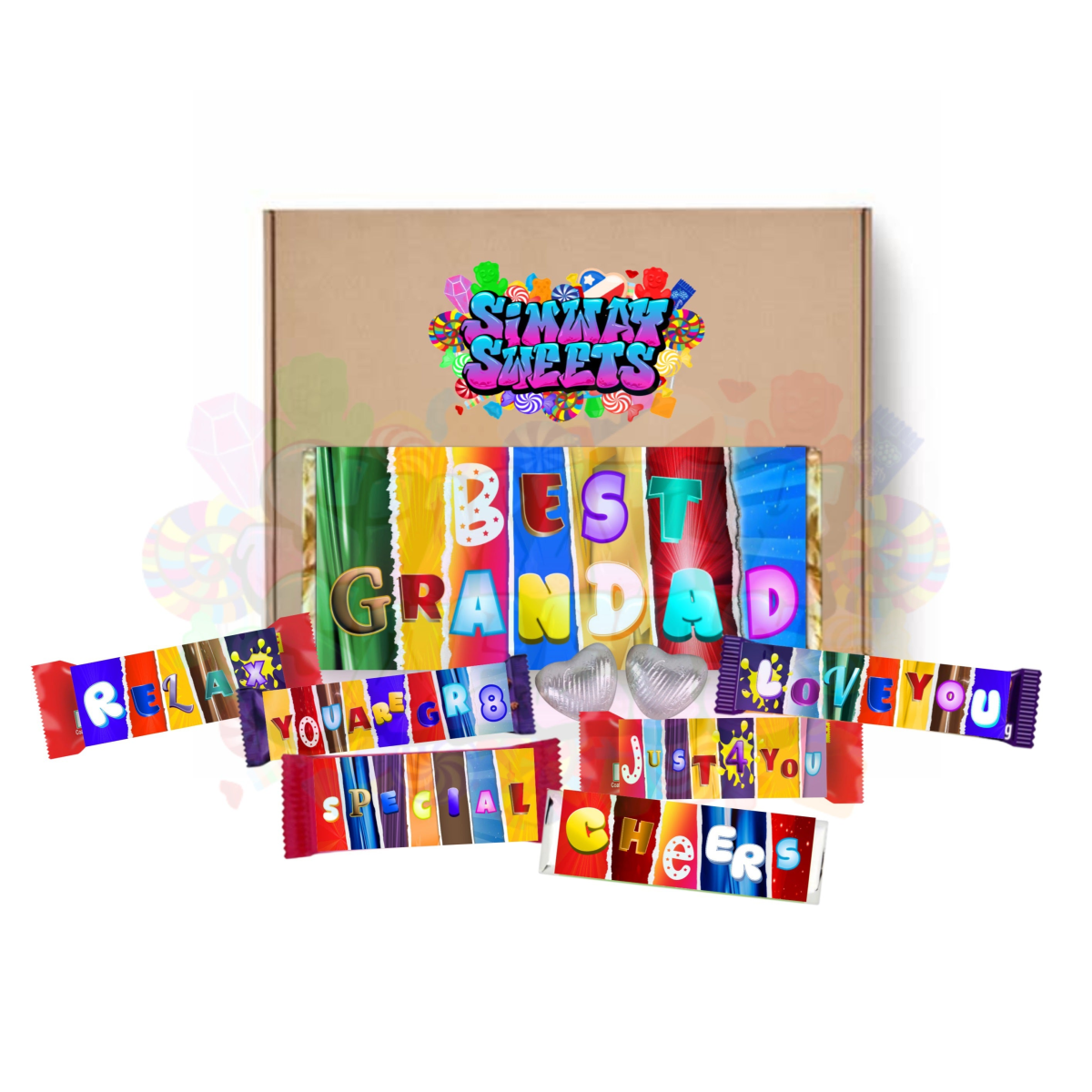 Fun Father’s Day Novelty Chocolate Wrapper Gift Box (Simway Sweets) HTML