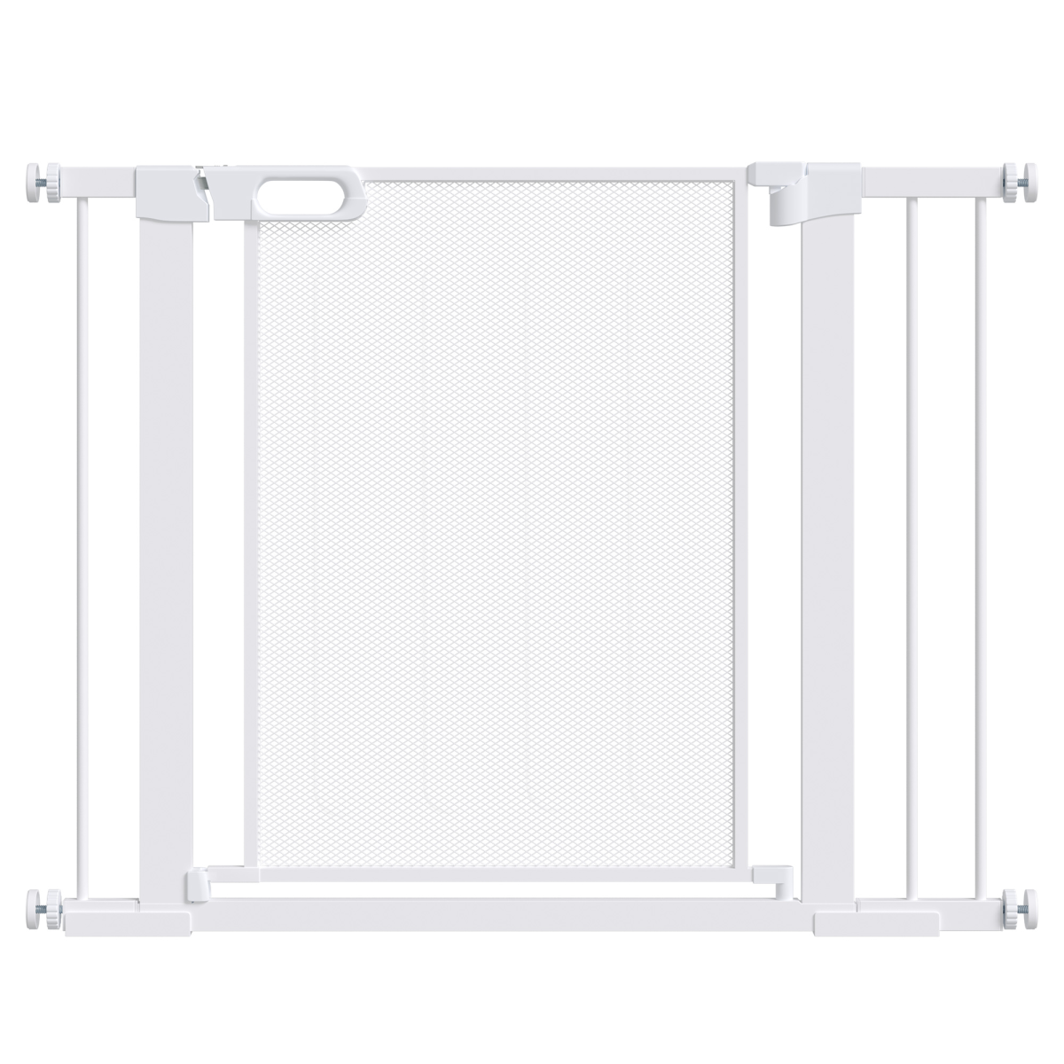 Pressure Fit Auto-Close Safety Gate for Doors, White, 75-103 cm