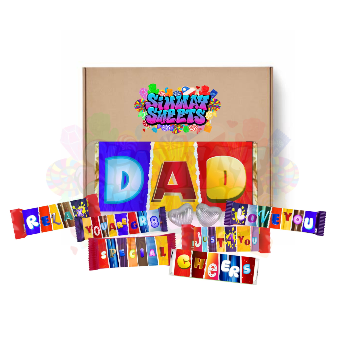 Fun Father’s Day Novelty Chocolate Wrapper Gift Box (Dad) | Simway Sweets HTML