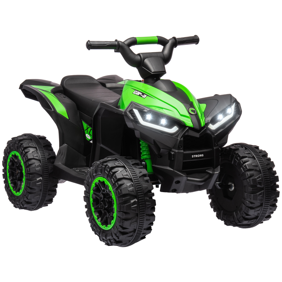 HOMCOM 12V Kids Electric Quad Bike Ride-On ATV, Green, Ages 3-5
