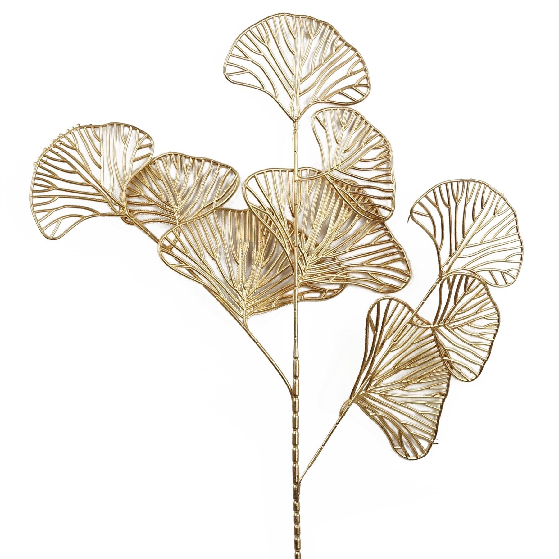 65cm Gold Leaf Wired Floral Arrangement Decoration