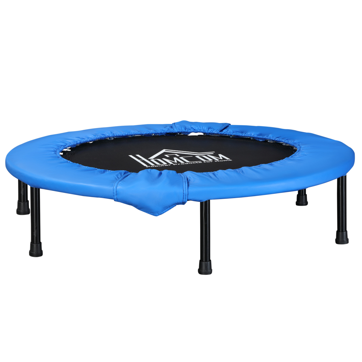 96 cm Foldable Mini Fitness Trampoline Rebounder, Blue, HOMCOM