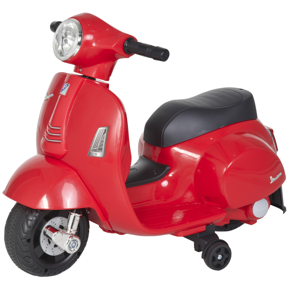 Licensed Vespa Kids Ride-On Motorcycle 6V Battery Powered Electric Toy
