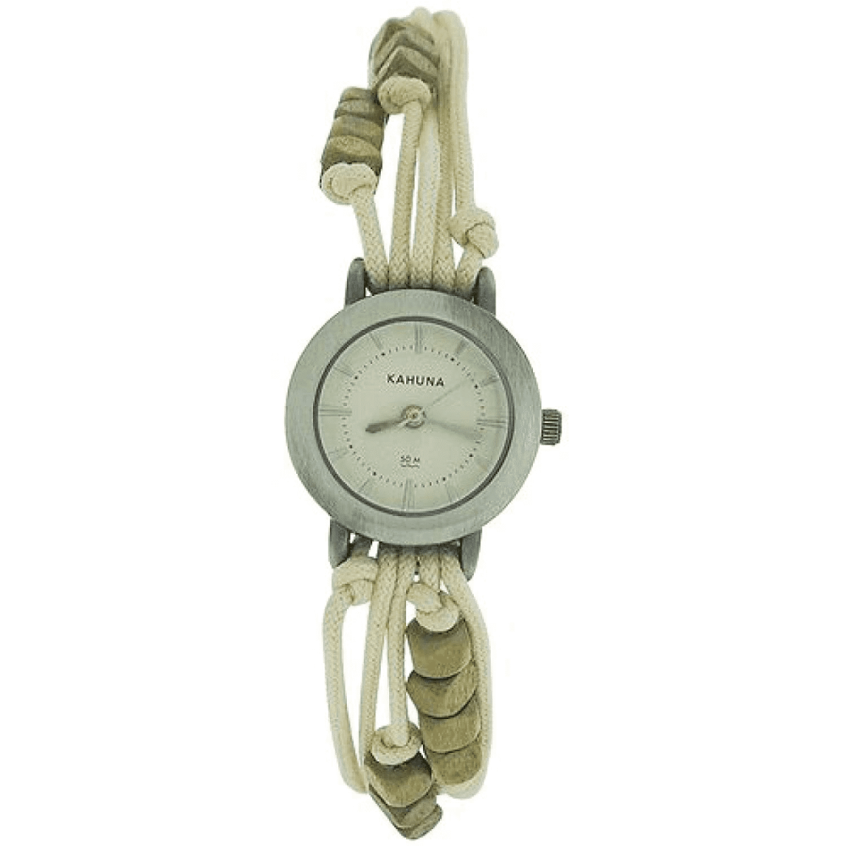 Kahuna Ladies White Dial Fabric Strap Friendship Watch AKLF-0005L