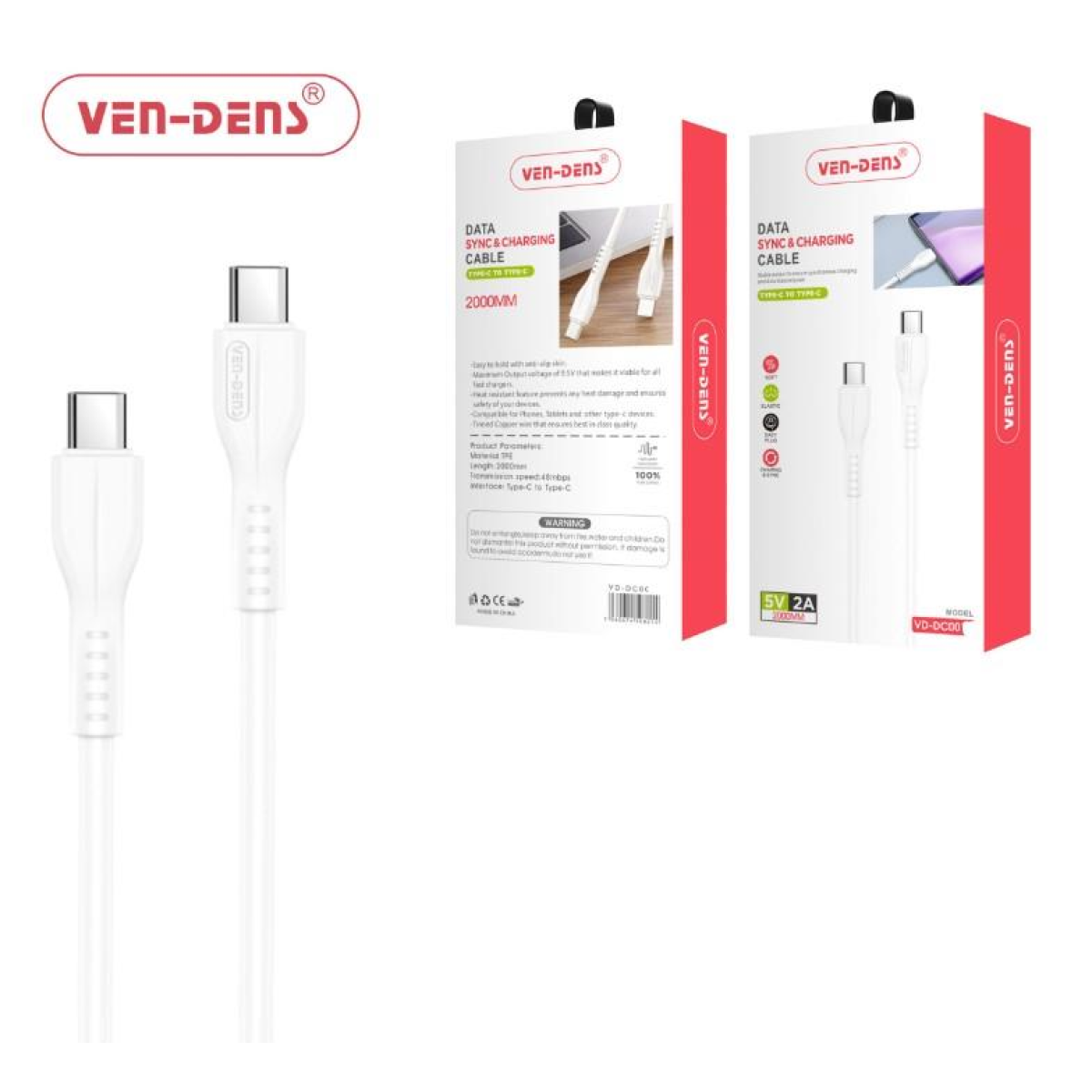 Ven-Dens Type-C to Type-C Cable