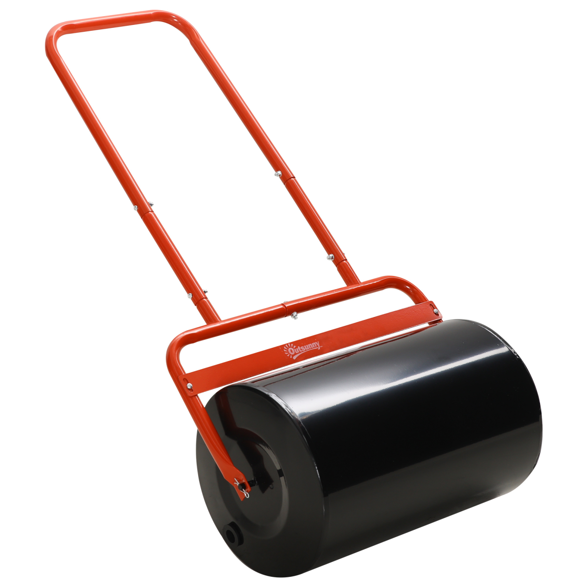 Outsunny Combination Push/Tow Lawn Roller, 38L Fillable with Water or Sand, Garden Roller