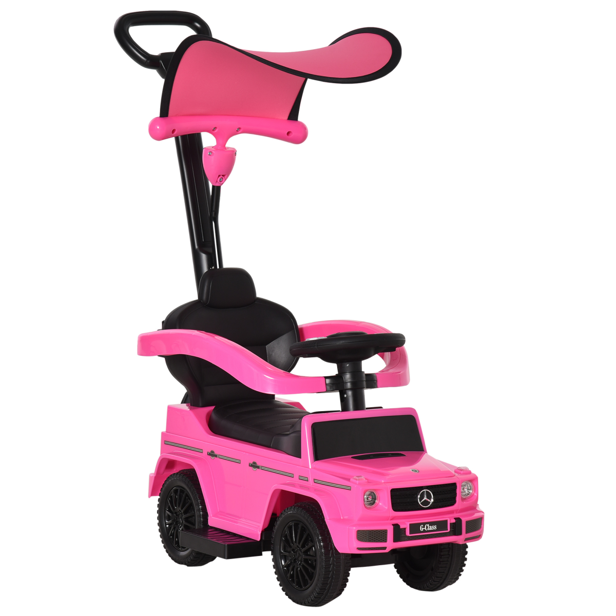 Official Licensed Mercedes Benz G350 Ride-On Sliding Car for Kids with Under-Seat Storage and Canopy