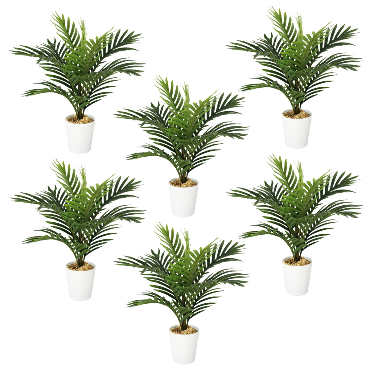 Leaf 50cm Artificial Mini Palm Tree in Pot