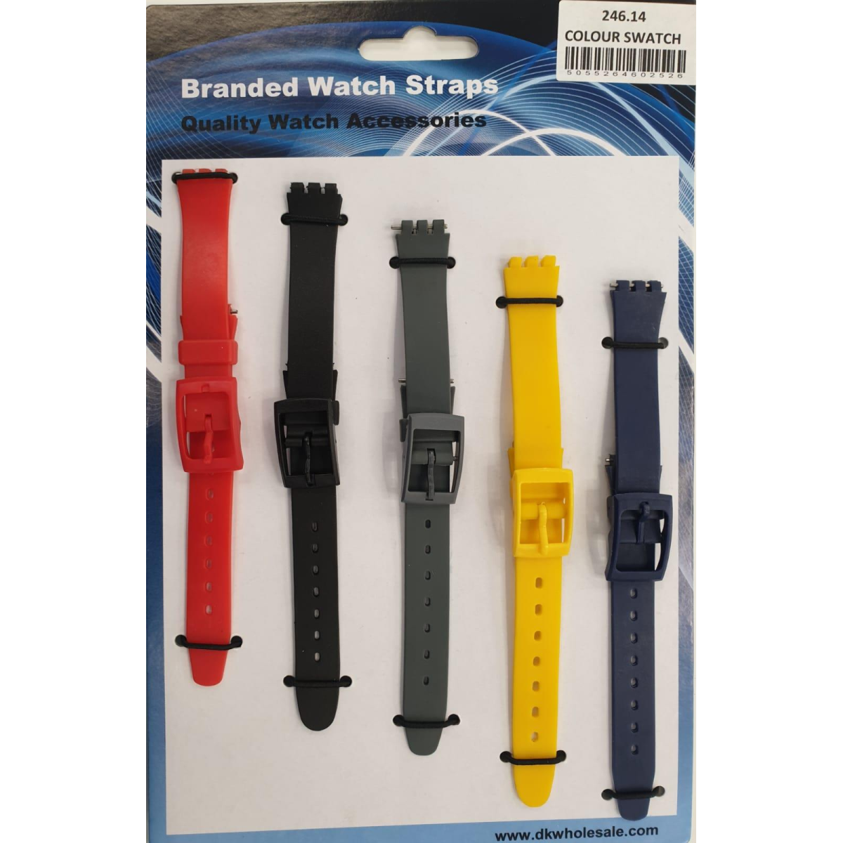 Swatch Watch Straps 5 Pack Assorted Colours 14mm 245