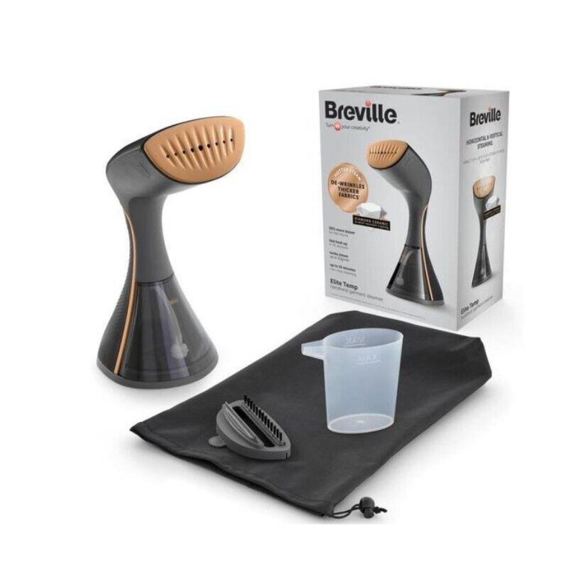 Breville EliteTEMP 1500W Handheld Garment Steamer (Refurbished)