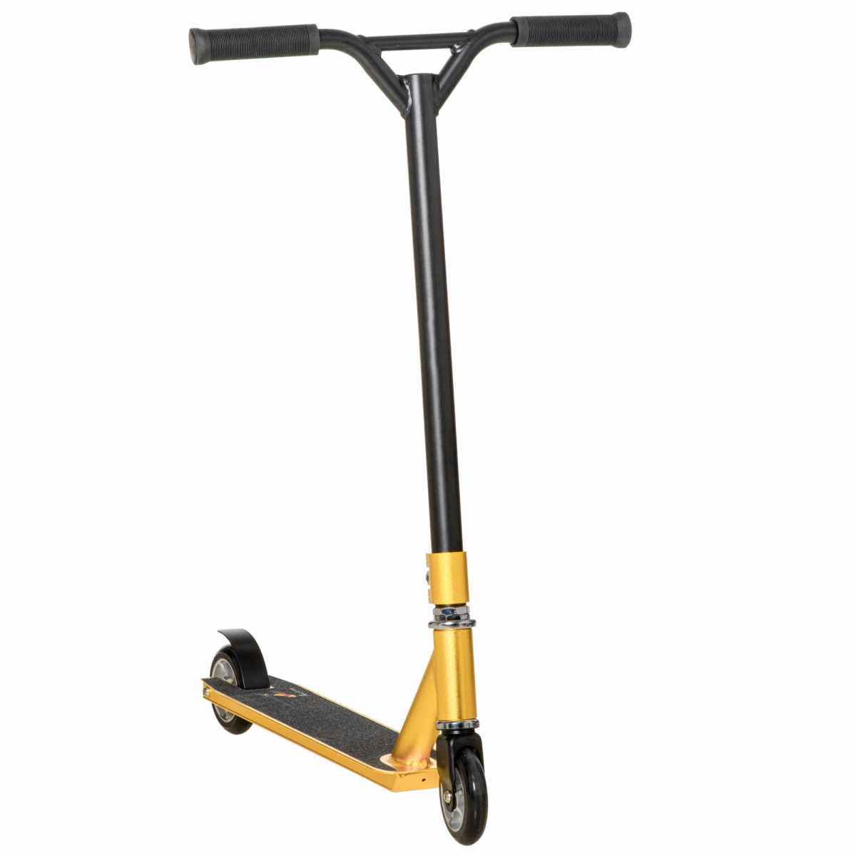 HOMCOM Stunt Scooter for 14+ Beginners, Entry Level Trick Scooter, Steel and Aluminum Alloy Frame, 360 Swivel Handlebars, Rear Wheel Brake, 100mm PU Wheels