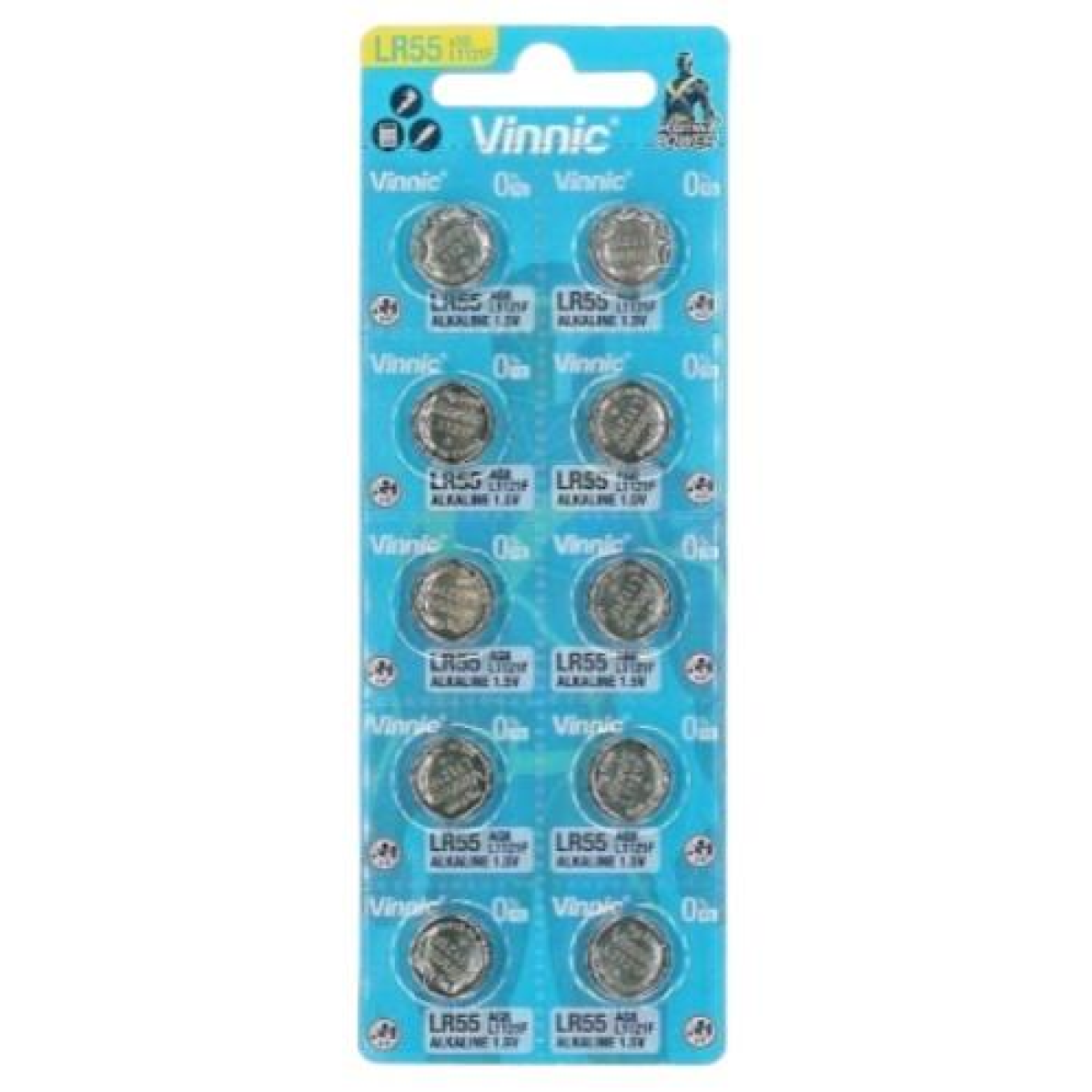 Vinnic L1121 AG8 Alkaline Button Cell Battery, 10-Pack