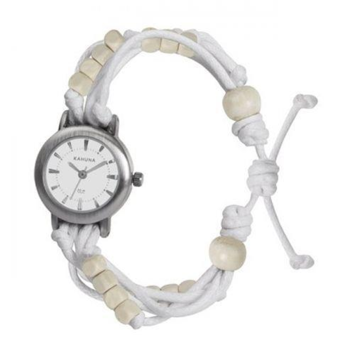 Kahuna Ladies White Dial Friendship Bracelet Watch KLF-0001L