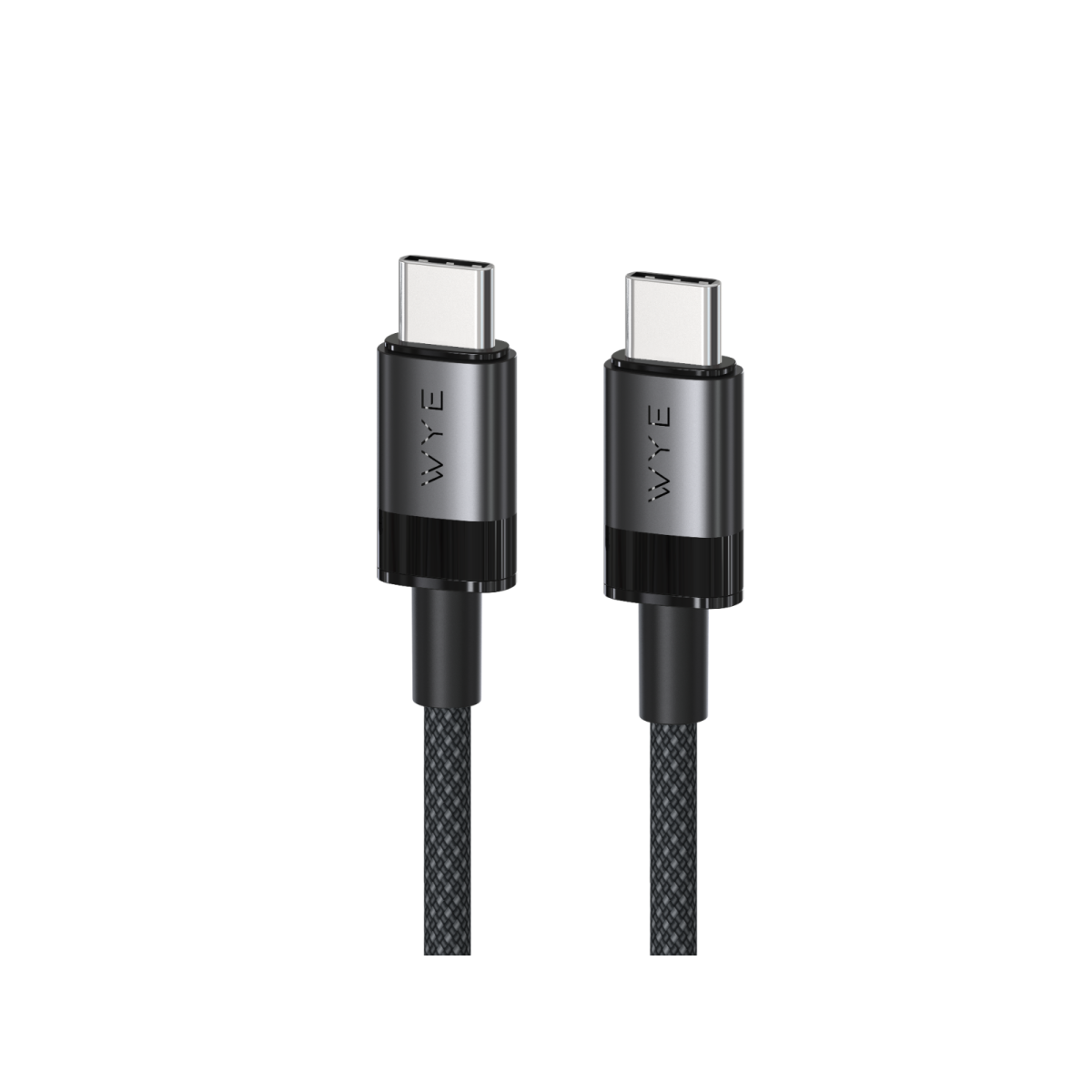 WYE 240W USB-C to USB-C Braided Fast Charging Cable, 2m
