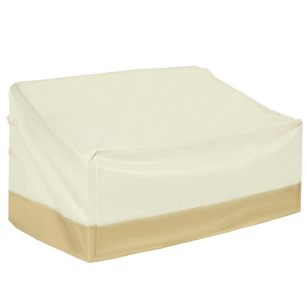 Outsunny Waterproof Patio Furniture Cover for 3-Seat Rattan Sofa, Oxford Fabric, Beige