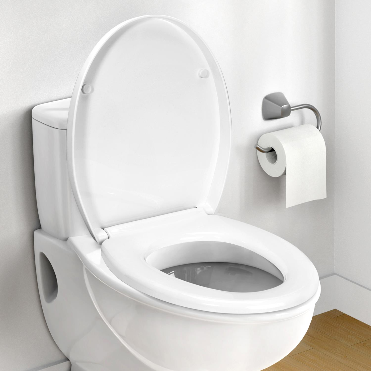 Vinsani Soft Close Quick Release O-Shaped Toilet Seat, White