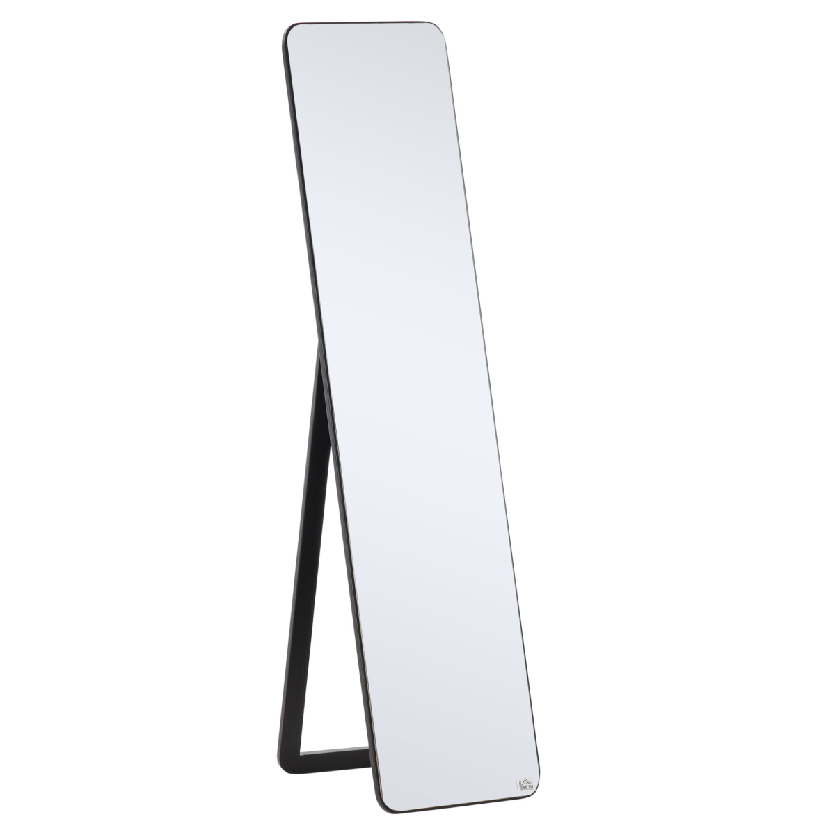Full Length Mirror Free Standing or Wall Mount Black